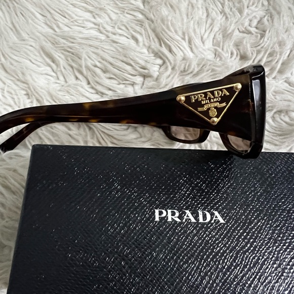 Prada Tortoise SPR 16L Sunglasses - Picture 3 of 11